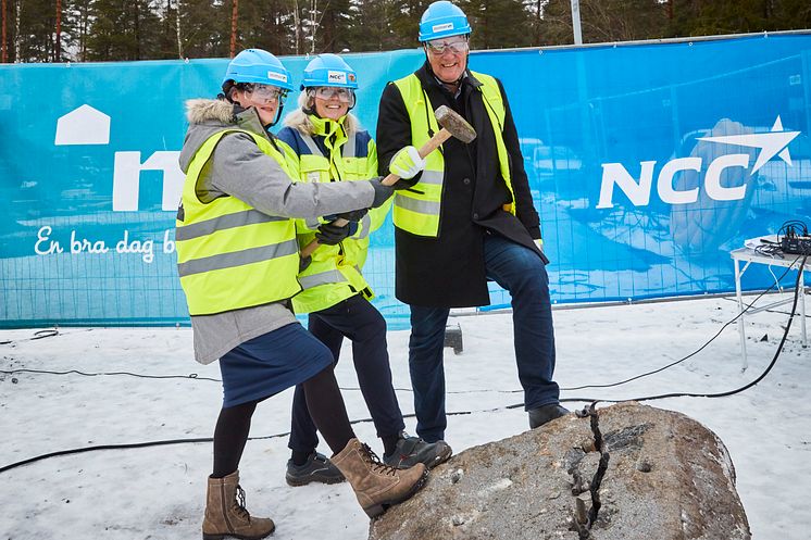 Mimer och NCC inviger byggstarten av Klippblocket