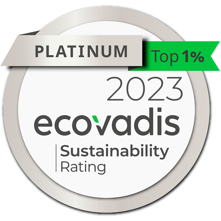 Ecovadis 2023  -Platinum