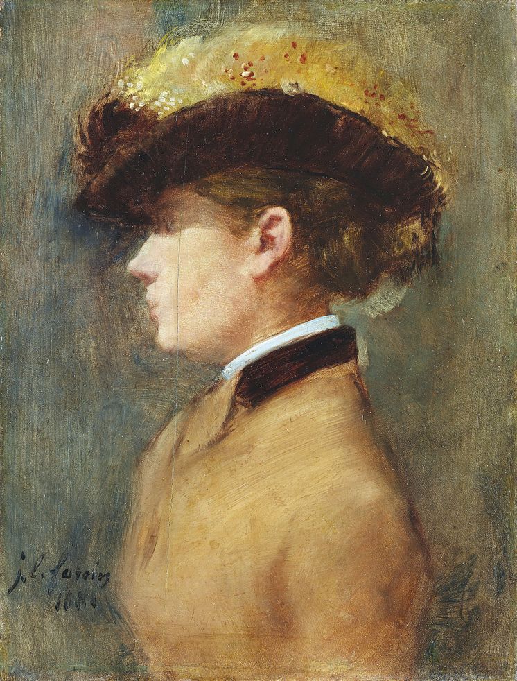 Gurlitt-Ausstellung. Jean-Louis Forain: Dame im Profil. 