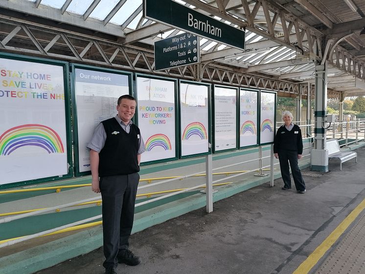 Barnham station rainbows