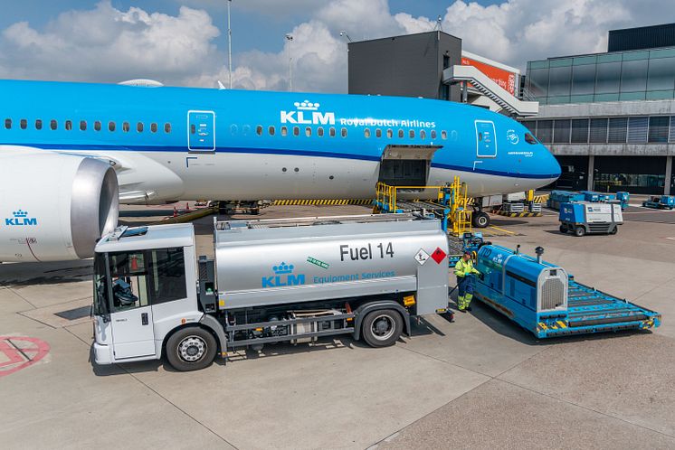 KLM at the airport 