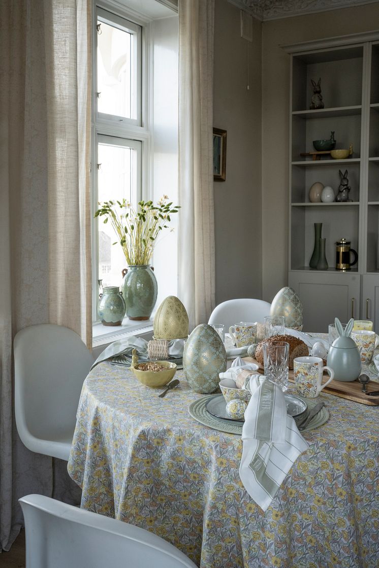 rabbit skål 149_90, thalia krukke 399_90_599_90, mimi skål 129_90, Lilly CTCduk 499_90,Ornament påskägg 129_90