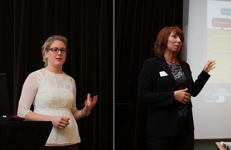 Camilla Karlsson och Charlotte Kindmark från Eskilstuna Kommunfastigheter berättar om Lagersbergsprojektet