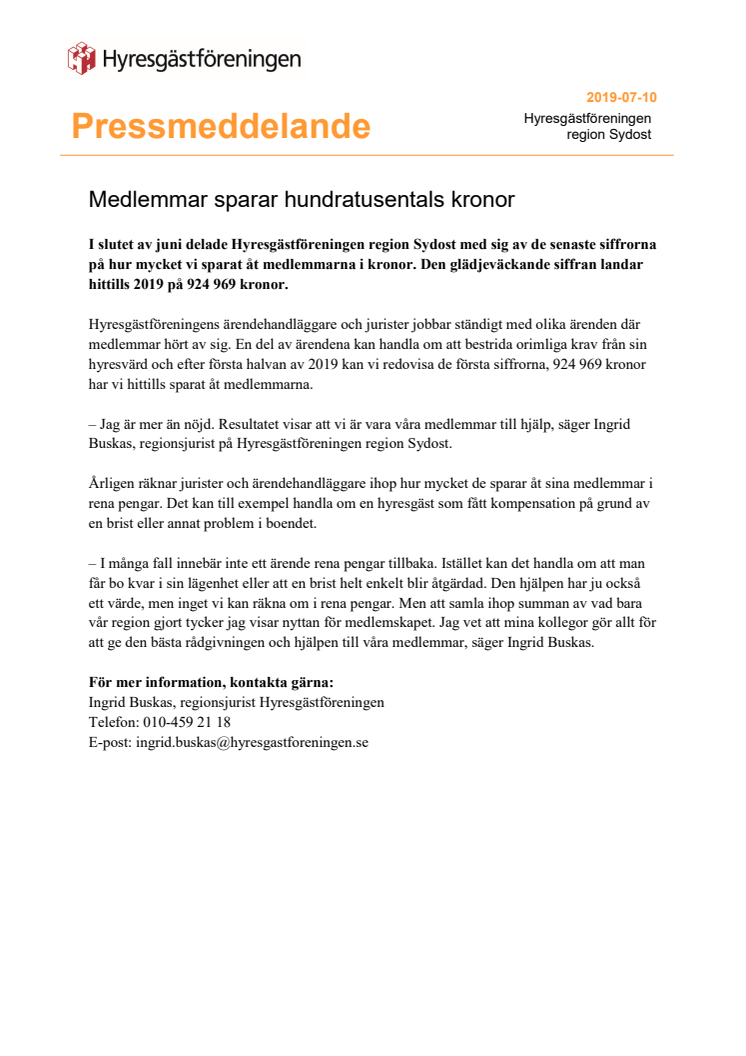 ​Medlemmar sparar hundratusentals kronor