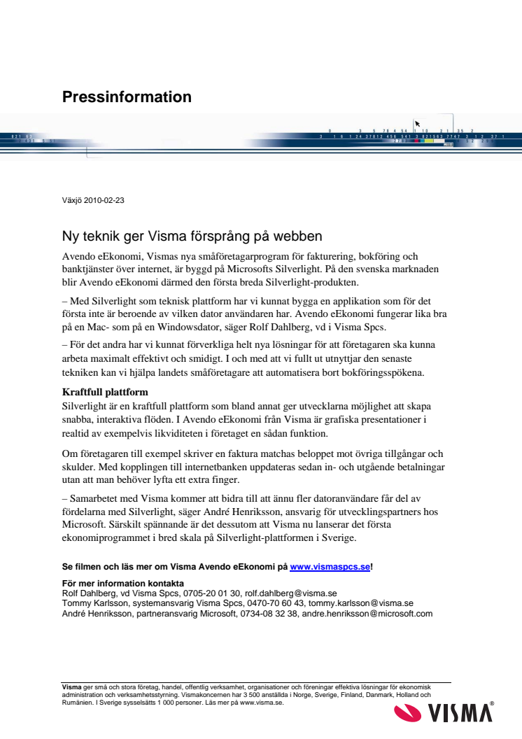 Ny teknik ger Visma försprång på webben
