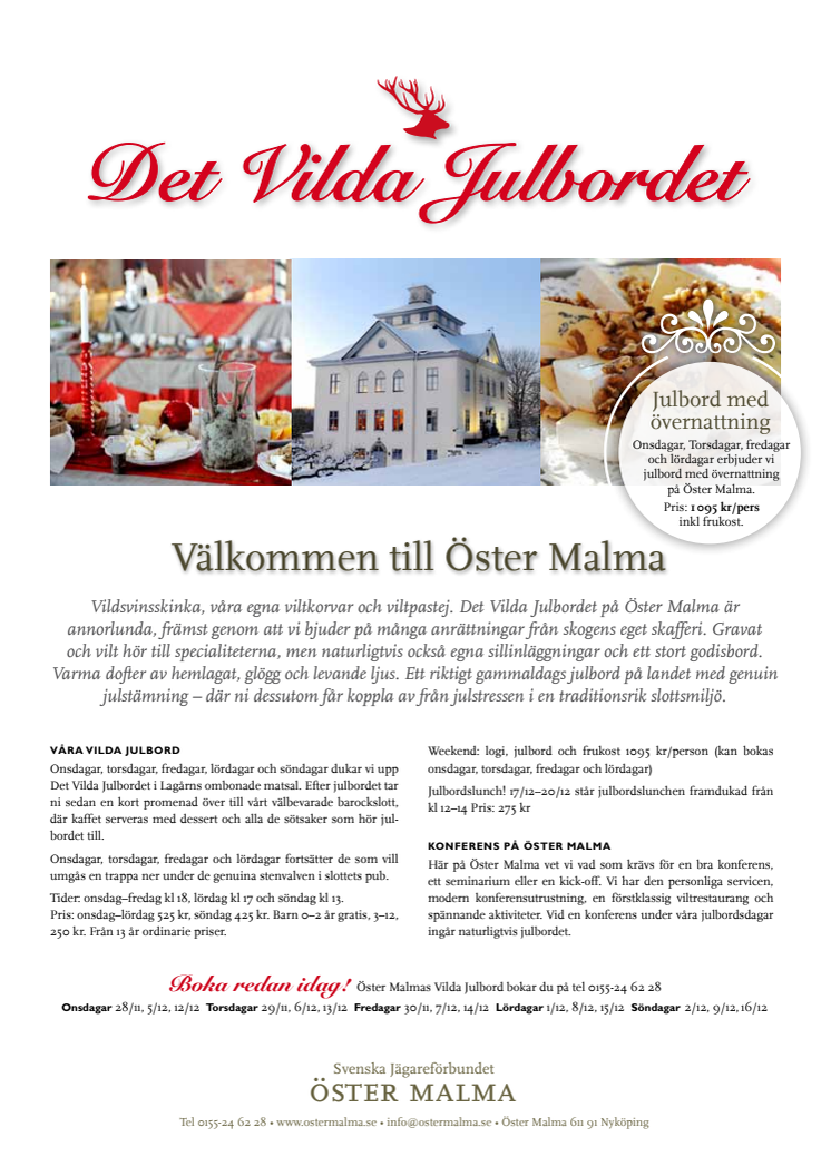 Öster Malma - Det Vilda Julbordet