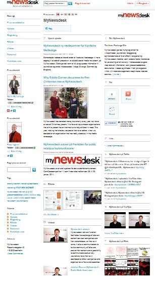 Mynewsdesks social media newsroom