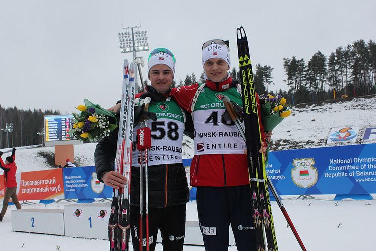 Aslak Nenseter og Vemund Ravnsborg Gurigard, normalprogram menn, Junior-VM Minsk