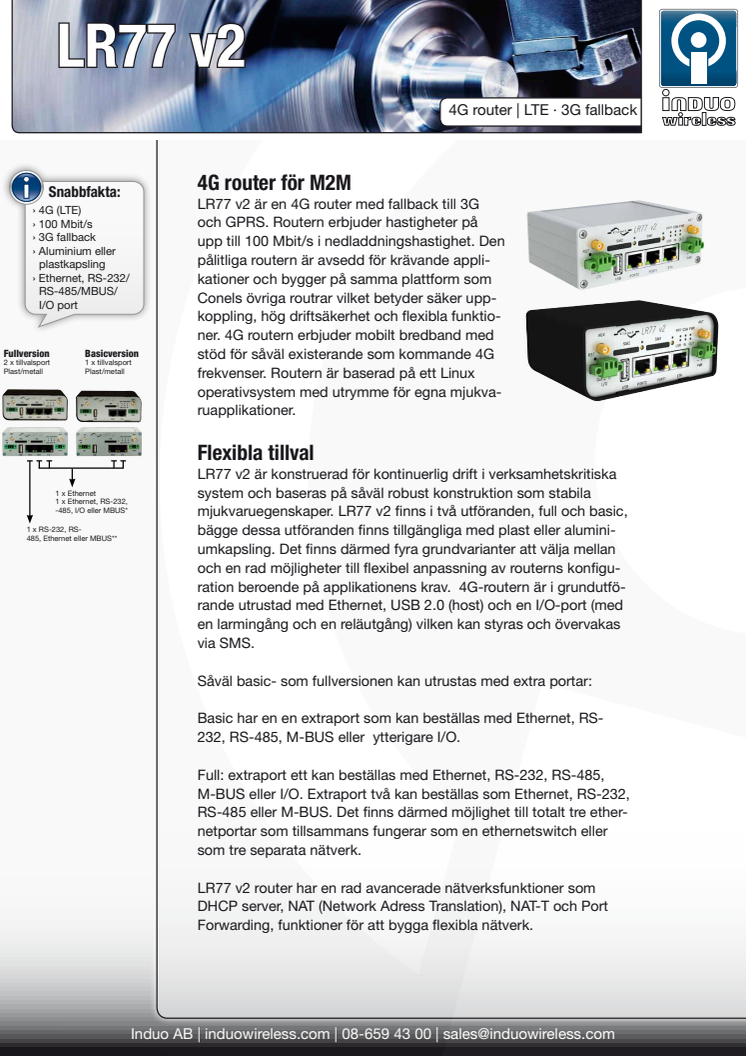 4G router LR77 v2 från Conel