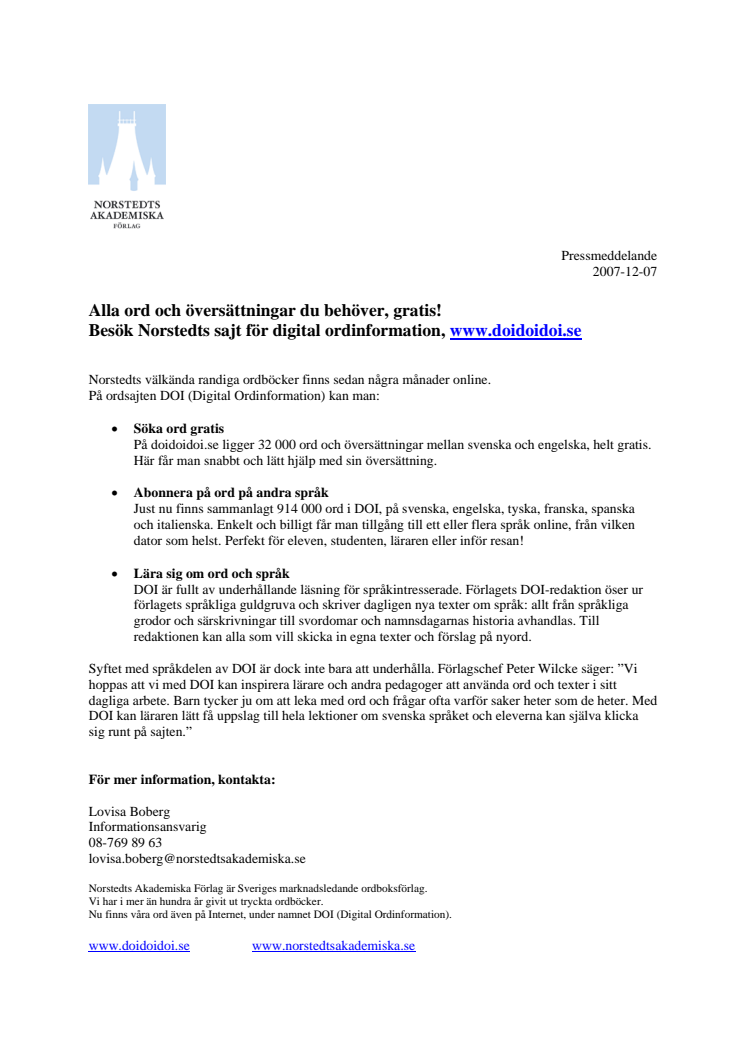 Alla ord och översättningar du behöver, gratis!