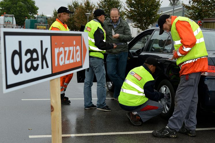 René Nicolai Jensen havde vinterdæk på en Hyundai, han overvejer at købe.