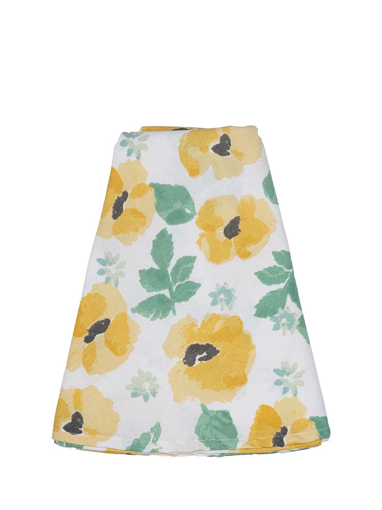 Sagaform SS25 - Eden round waxed tablecloth Mixed yellow 
