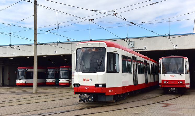 Neuer B Wagen mit Fahrzeugflotte