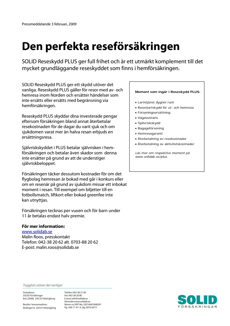 Den perfekta reseförsäkringen 