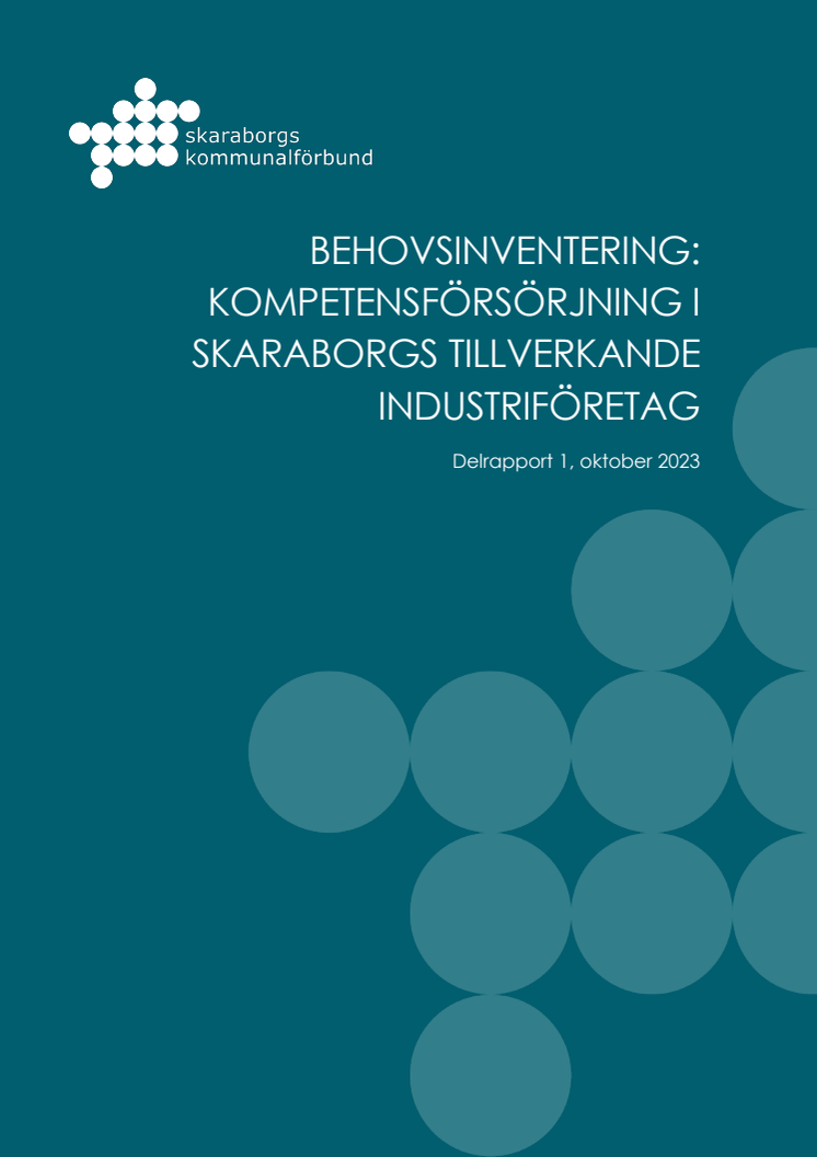 Rapport: Kompetensförsörjning i Skaraborgs tillverkande industriföretag