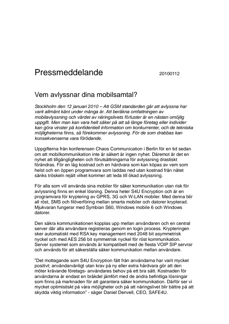 Vem avlyssnar dina mobilsamtal?