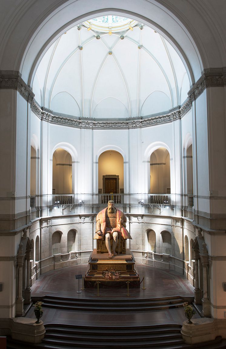 Gustav Vasa i Nordiska museets stora hall