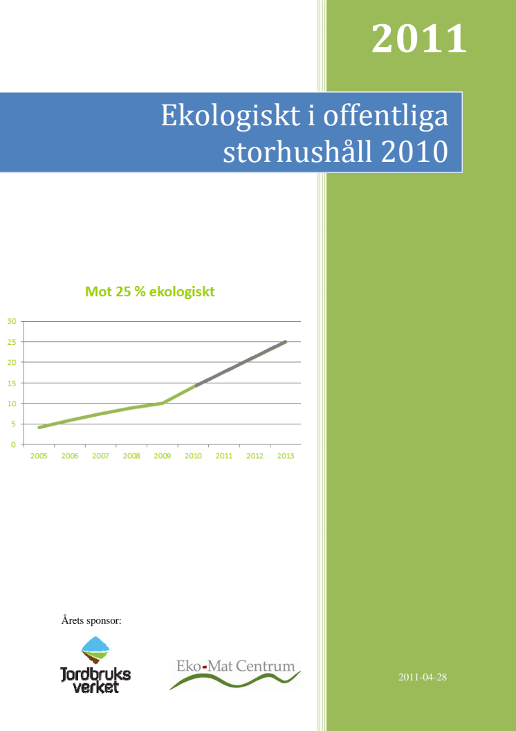 Ekologiskt i offentliga storhushåll 2011