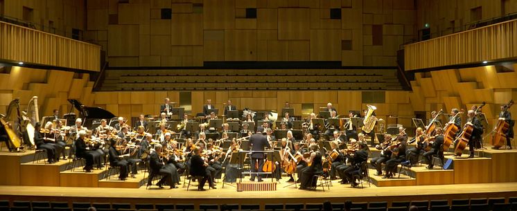 Streamad konsert med MSO 13 mars (skärmdump) 