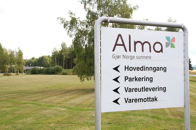 Alma Norge AS innkjørsel