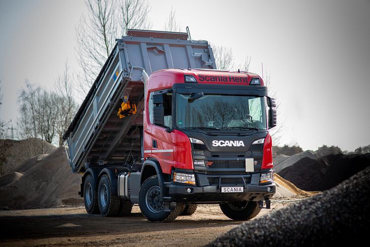 Scania Rent bietet neben Truck und Trailer auch Kipperlösungen zur Miete an.