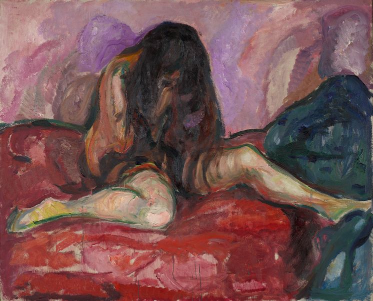  Edvard Munch: Gråtende akt / Weeping Nude (1913 - 1914)