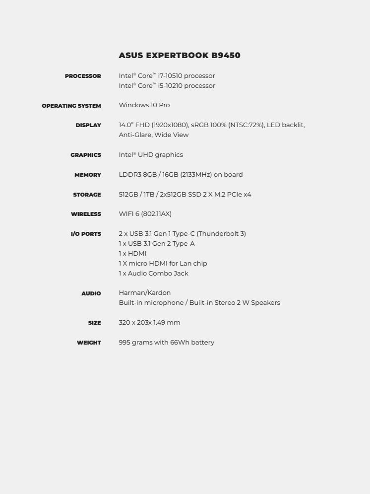 Technical Specification