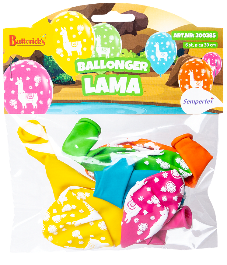 Ballonger lama påse 