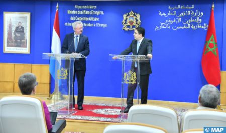 Nasser Bourita with Luxembourgish FM