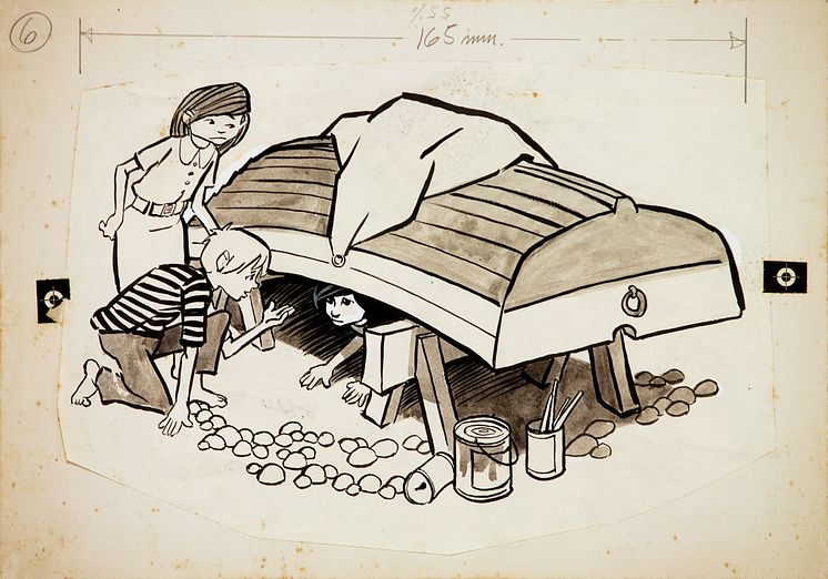 Björn Hedlund, illustration, Katitzi, 1969