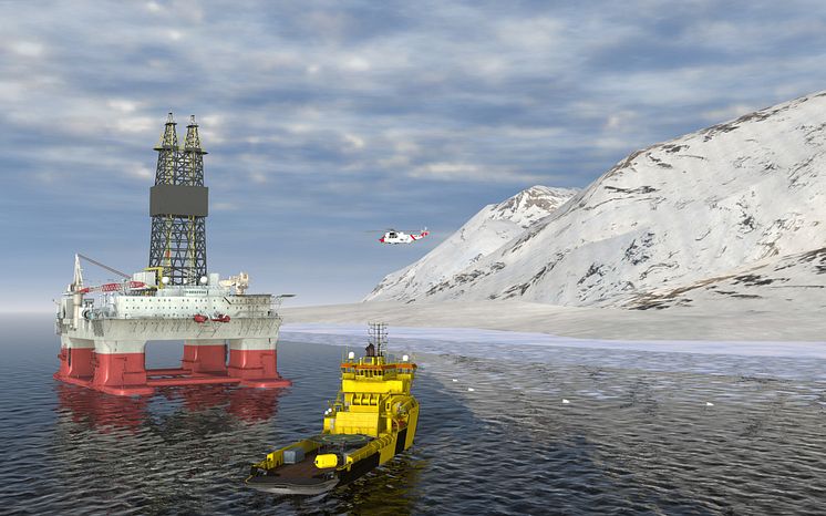 Hi-res image - Kongberg Digital - Simulated Training Scenario from Arctic