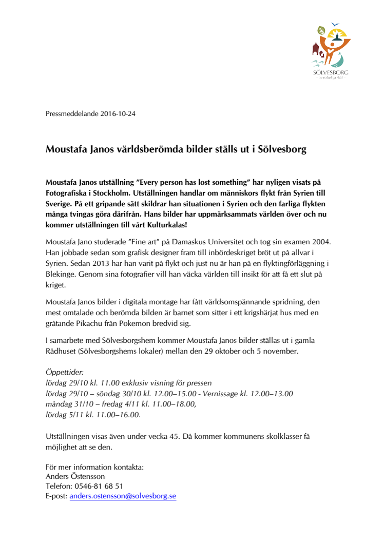 Moustafa Janos världsberömda bilder ställs ut i Sölvesborg 