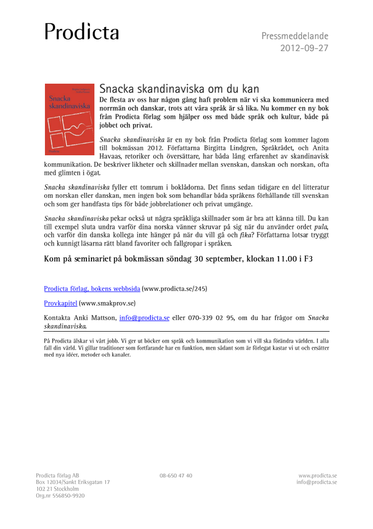 Snacka skandinaviska om du kan