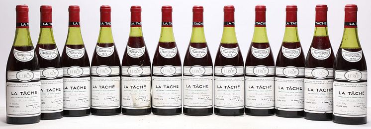 12 flasker La Tache Grand Cru, Domaine de la Romanée Conti 1978