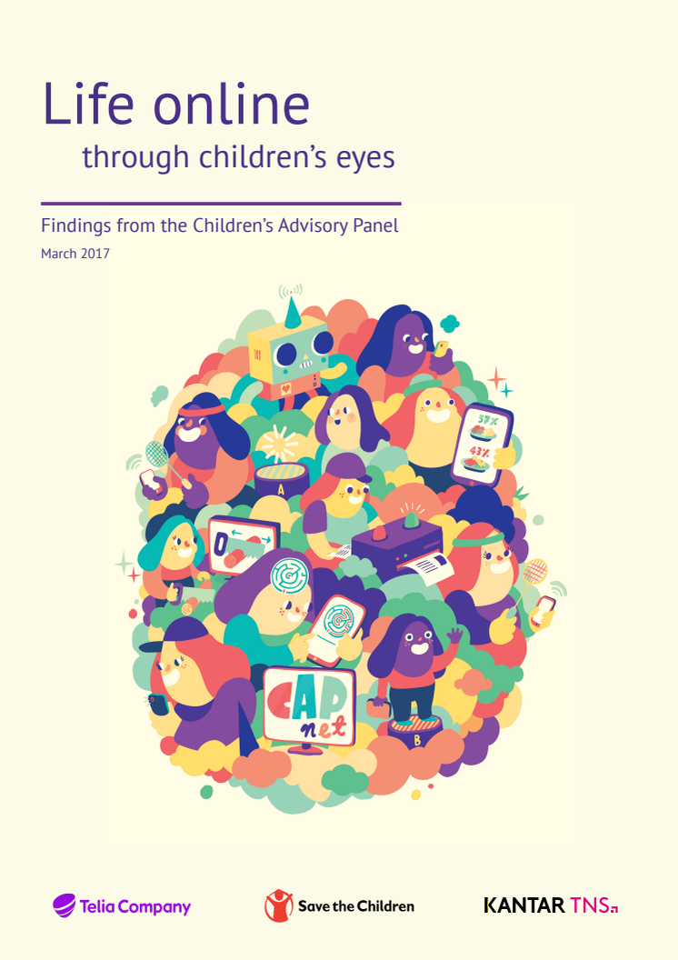 Livet på nett gjennom barnas øyne - en rapport fra Telia
