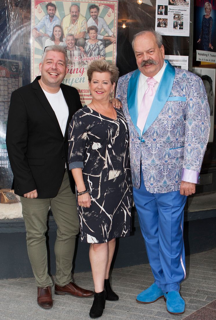 Mickey Pless, Pernille Schrøder og Flemming Krøll, af fotograf Sanne Falk