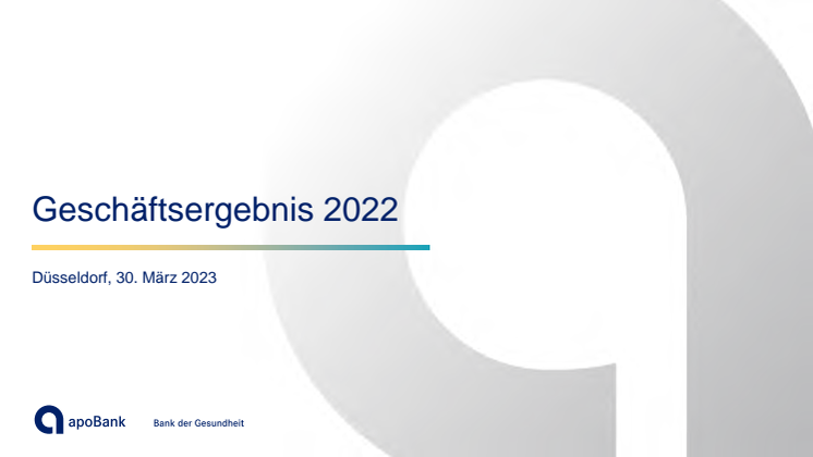 apoBank Geschäftsergebnis 2022