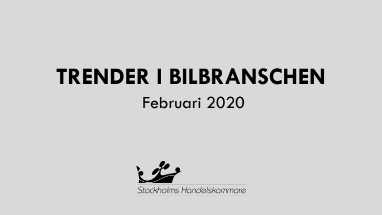 Nyregistrerade bilar februari, 2020