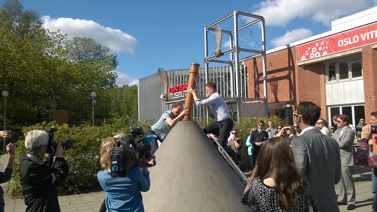 Tidskapsel åpnet på Teknisk museum