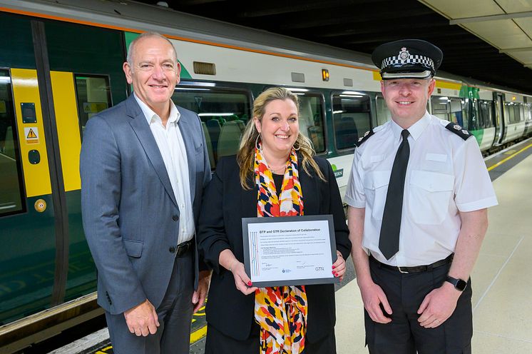 The declaration was signed by Patrick Verwer, CEO of GTR, and Christopher Casey, Chief Superintendent for the BTP