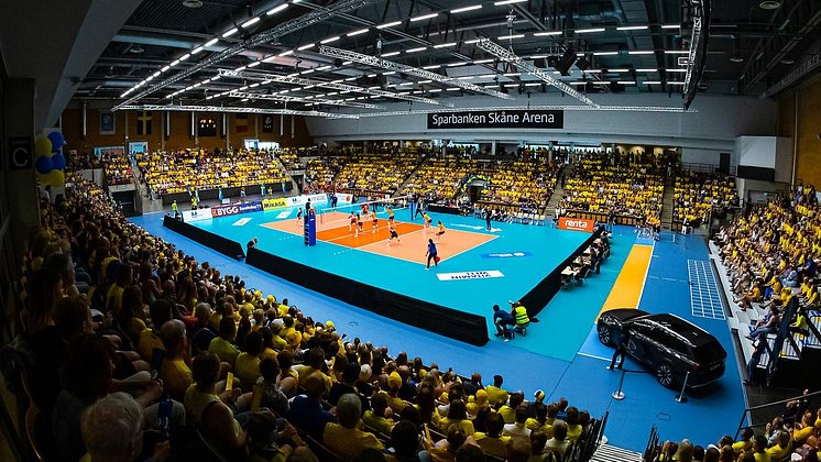 Svenska landslaget i volleyboll, Sparbanken Skåne Arena
