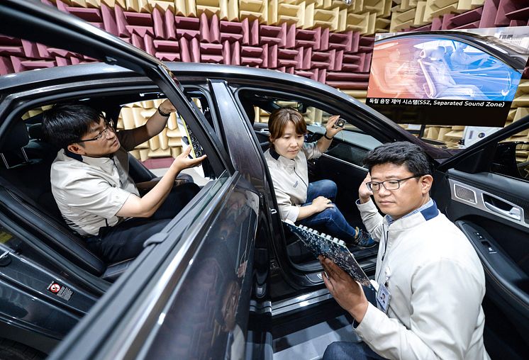 Hyundai utvecklar framtidens ljudsystem för bilar - Separated Sound Zone.