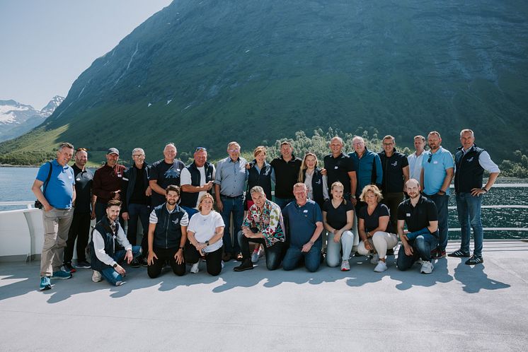 Full Norwegian seafood study trip group