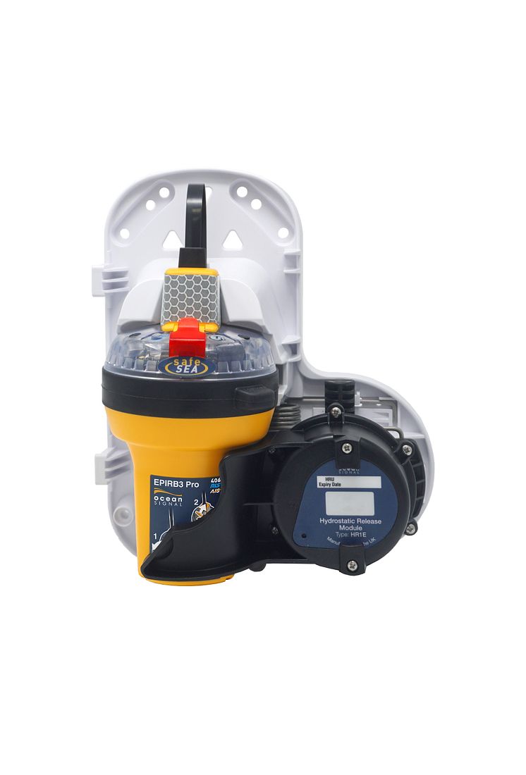 Ocean Signal SafeSea EPIRB3 Pro with bracket