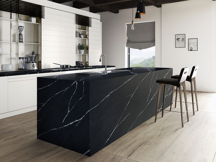 Silestone Eternal Marquina _ isla y encimera