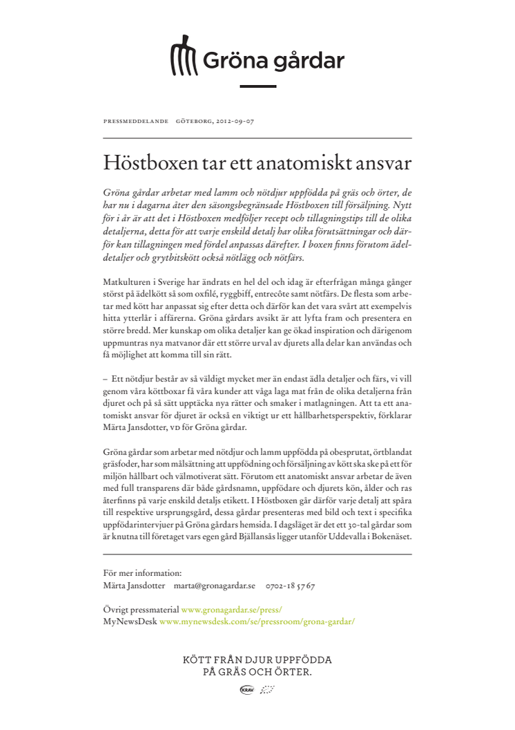 Höstboxen tar ett anatomiskt ansvar 