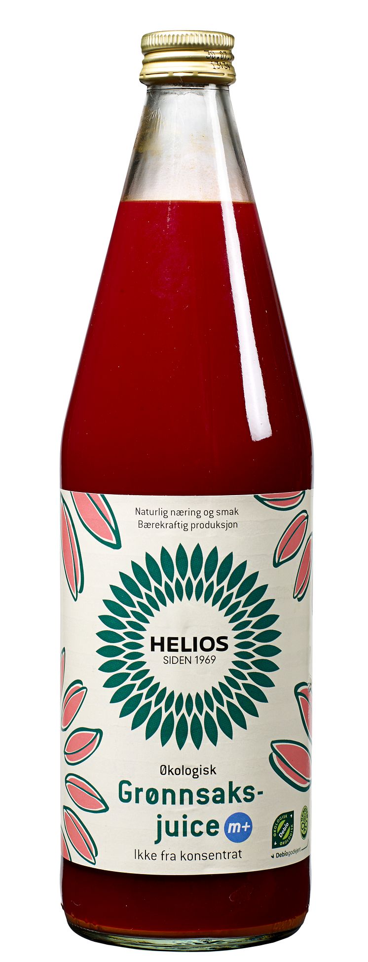 Helios grønnsaksjuice m+ økologisk demeter 0,75 l