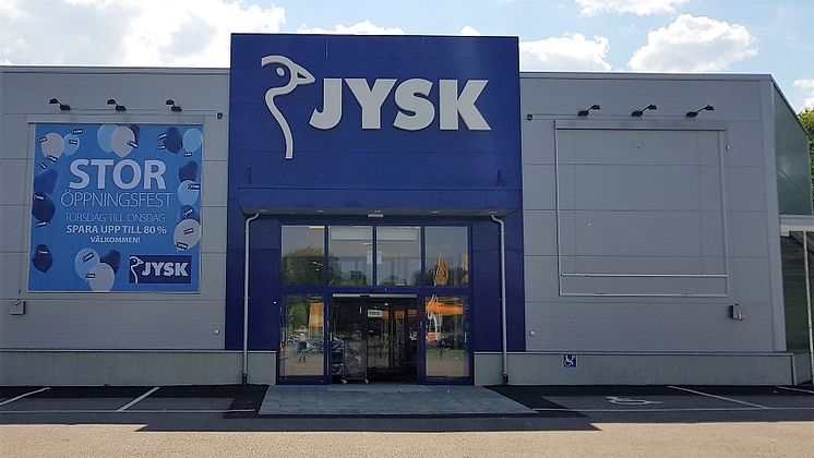 JYSK i Eksjö. Foto: EcoSign Skyltar i Sverige AB