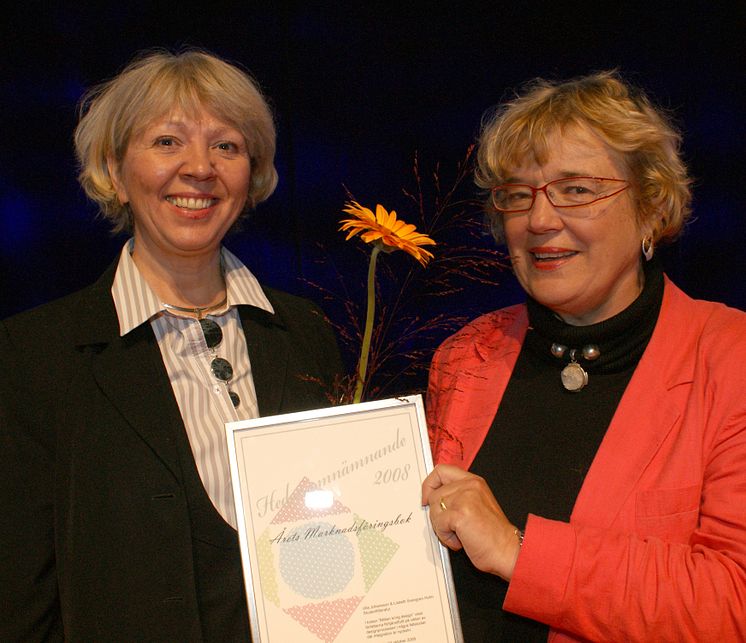 ”Möten kring design” fick hedersomnämnande som Årets marknadsföringsbok 2008