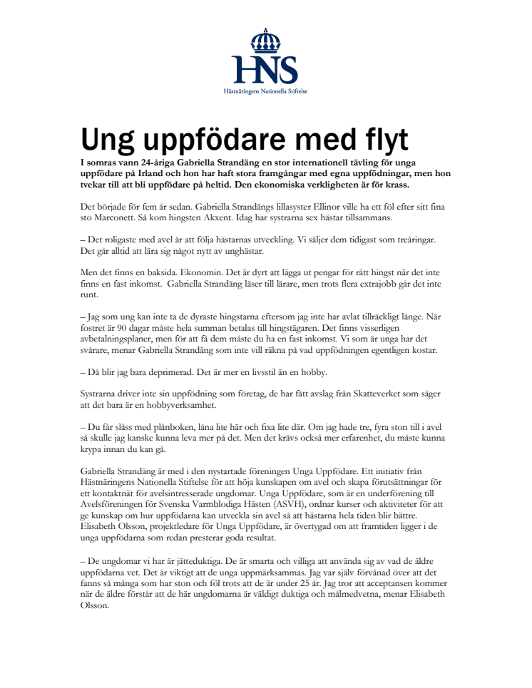 Ung uppfödare med flyt